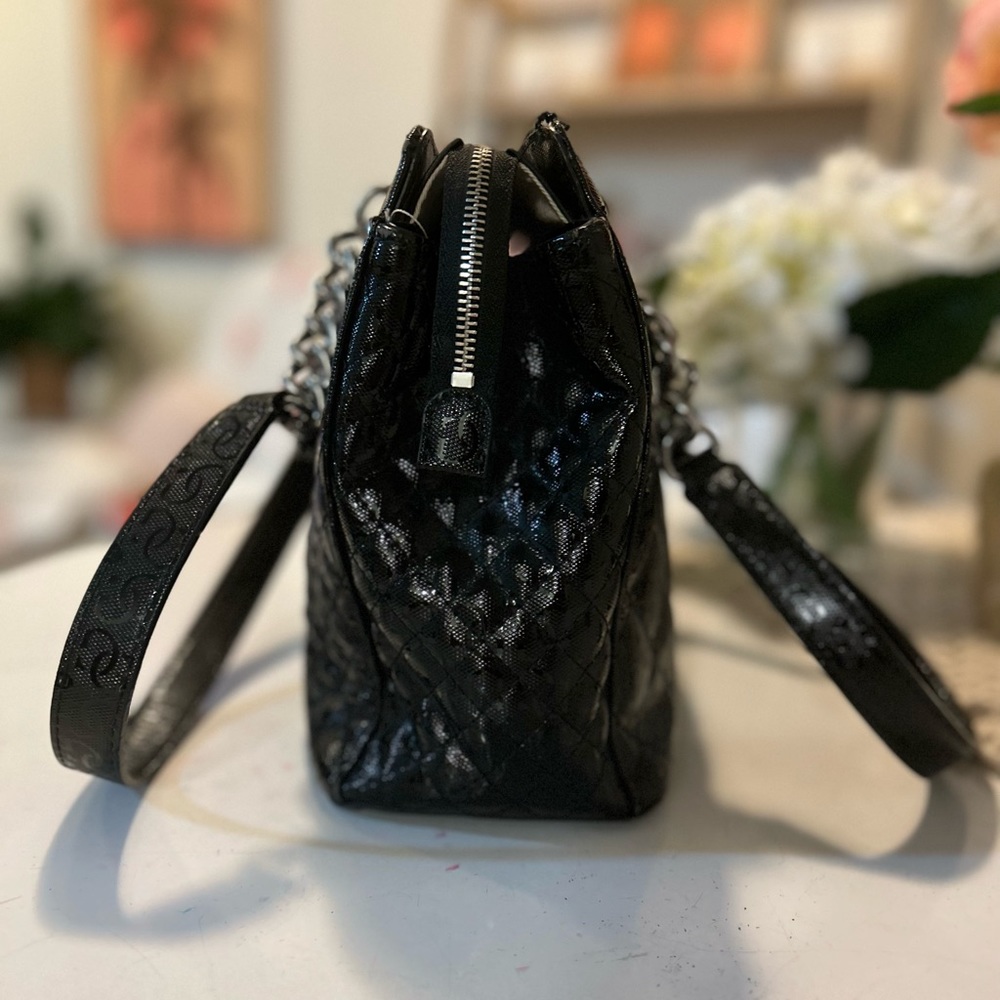Guess Black Queenie Satchel Handbag - Picture 7 of 15